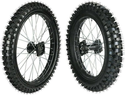 AdmitJet 19" 16" Motocross Wheel Tire Rim Set - Bike Wheels Front 70/100-19 Rear 90/100-16 Tire and Rim - 520 43t Sprocket for Dirt Pit Bike Motocross Apollo Taotao SSR Thumpstar Motorcycle