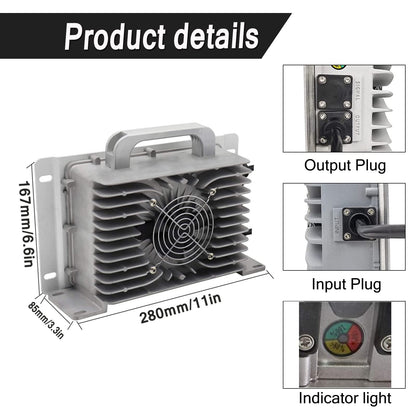 72V 15A Battery Charger for Time ET Electric Dirt Bike